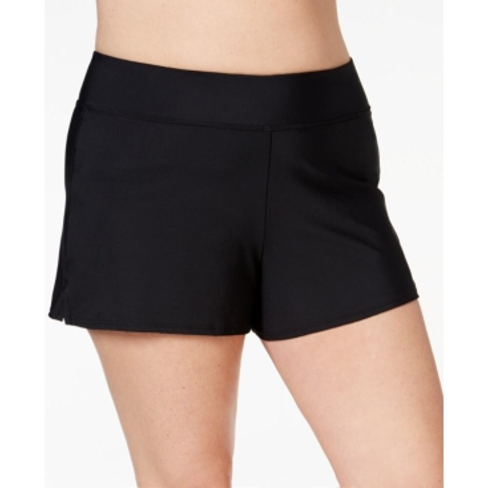 Swim Solutions Plus Size Swim Shorts - Black